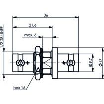 Telegärtner - Koax-Kupplung BNC Verbind.Stück (F-F) 100023592 UG-492A/U, 50 Ohm − 5 Stück