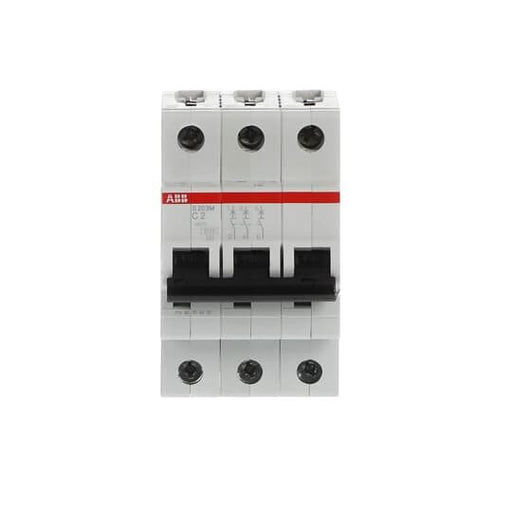 ABB Stotz S&J - Leitungsschutzschalter Sicherungsautomat S203M-C2 10kA 2A C 3p