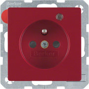 Berker - Steckdose rt samt 6765096015 Kontroll-LED