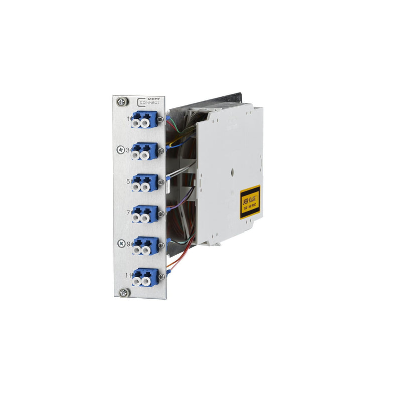 Metz Connect - Patchpanel LWL OpDAT CM 3HE/7TE 6xLC-D 1528S974061E OS2 12Pigt/6Kup/bl