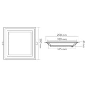 Nobile - Decken-/Wandleuchte LED-Glas-Panel 1561560547 SCCT, 350mA