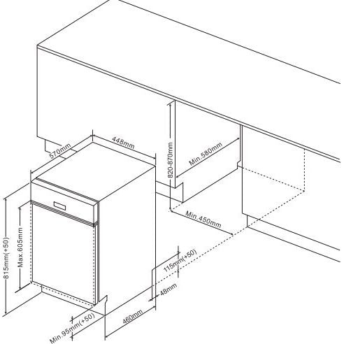 Amica - Geschirrspüler EB-Geschirrspüler EGSP 561 000 E