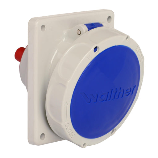 Walther Werke - CEE-Anbausteckdose (IEC 60309) Anbaudose schräg 32A 539509 5P 230V 9h IP67