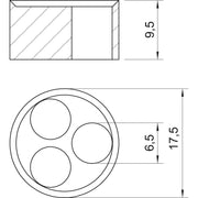 OBO Bettermann - Durchführungstülle Mehrfachdichteinsatz 107 C V 16 3x6 − 50 Stück
