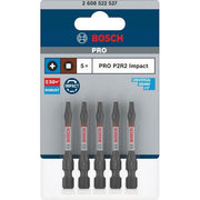 Bosch - Bit-Set PRO P2R2 Impact Bit, 2608522527VE(5) 55 mm, 5-tlg
