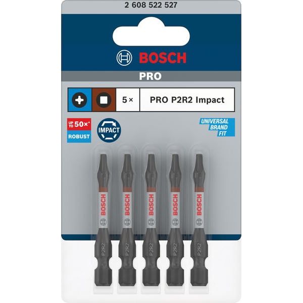 Bosch - Bit-Set PRO P2R2 Impact Bit, 2608522527VE(5) 55 mm, 5-tlg