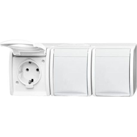 Busch-Jaeger - Steckdose SCHUKO-Dreifachsteckdose 2300/3 EW-54