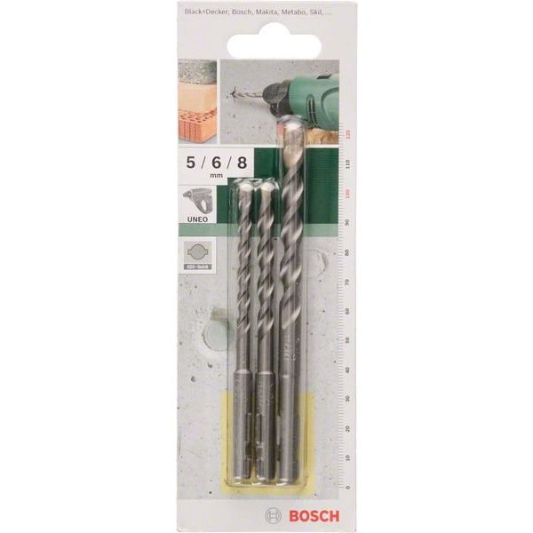 Bosch - Bohrer-Set SDSQuick Betonbohrer 2609256908 3-teilig, 5 - 8mm