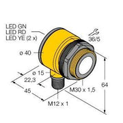 Turck - Ultraschall Taster Ultraschallsensor T30UDPBQ-CRFV − 1 Stück