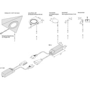 Hera - Elektrisches Zubehör/Ersatzteile für Leuchten Sensorleitung EBS 51500041026 chr-mt
