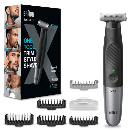 BRAUN - Elektro-Rasierer Rasierer XT5100 Face+Body Series XT − 3 Stück