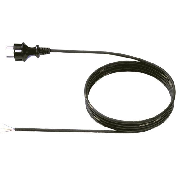 Bachmann - Netzanschlussleitung Schutzkontakt-Zuleitung 320.176 16A/250V,5m,sw
