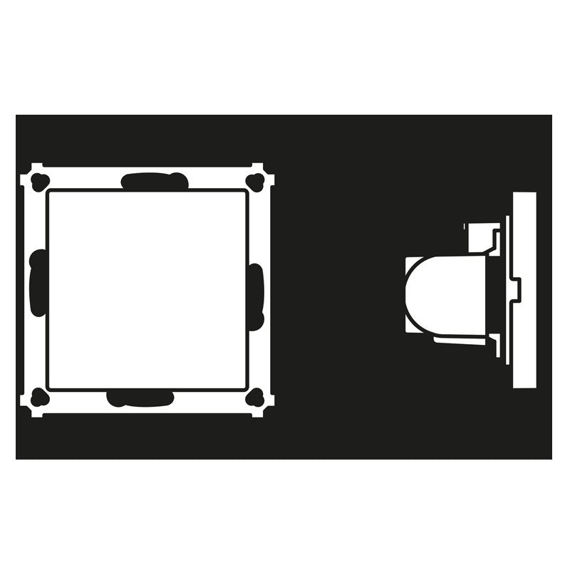 Jung - Behindertenelement für Installationsschalterprogramme USV-Modul für Notrufsystem NRS AS 0834 USV weiß