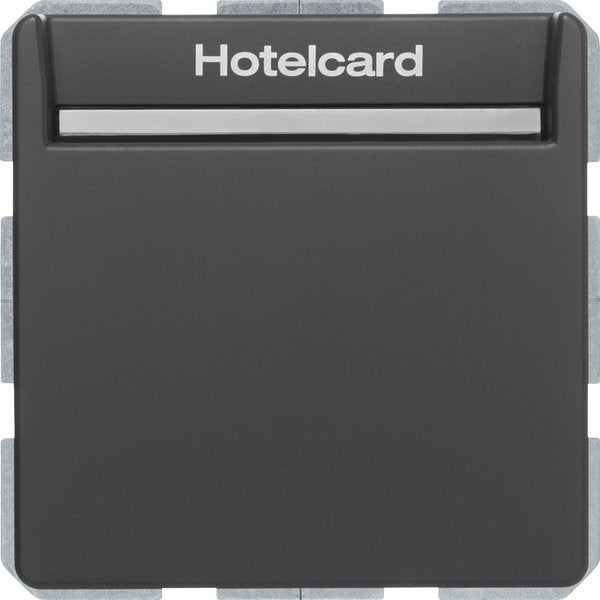 Berker - Taster Relais-Schalter Hotelcard 16406096 anthrazit samt