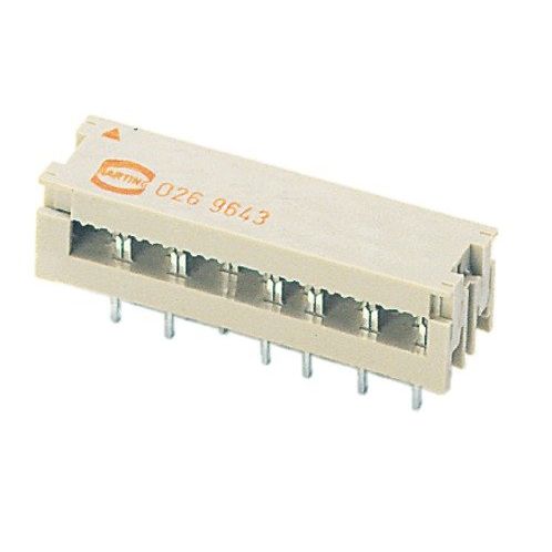 Harting - Leiterplattensteckverbinder Leiterplattenverbinder 09190209643 Lötanschluss − 91 Stück