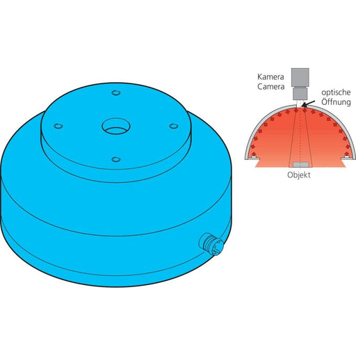 Di-soric - Maschinen- und Werkbankleuchte Dombeleuchtung BE-DOME100/70-G3-T4 Blau 70