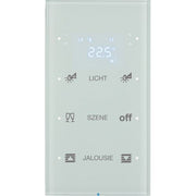 Berker - Bussystem-Tastsensor Touchsensor 3fach 75643150 Glas polarweiß