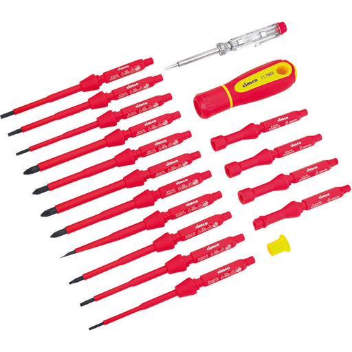 Cimco Werkzeuge - Zubehör/Ersatzteile für Schraubendreher Schraub.Wechselklingen-Set 117862 VDE, 18-tlg