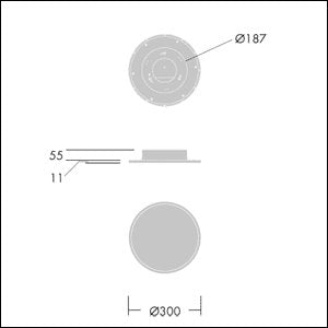 Thorn - Decken - /Wandleuchte LED - Einbauleuchte OMEGAC LED #96631488 3000K