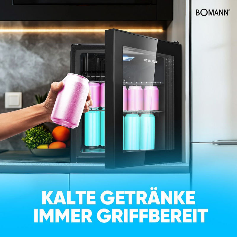 Bomann DA - Kühlschrank Glastürkühlgerät KSG 7291 sw 46L