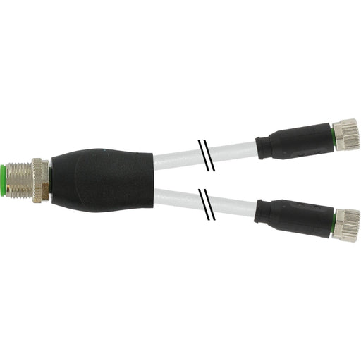 Murrelektronik - Passiver Sensor-/Aktor-Verteiler (mit Leitung) M12-Y-Verteiler 7000-40821-2330200 auf M8 Bu. ger