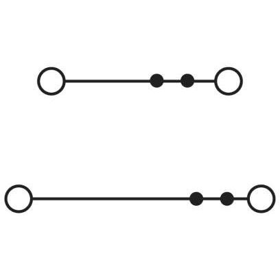 Phoenix Contact - Durchgangs-Reihenklemme Doppelstockklemme PTTBS 2,5 YE 0,14-4 qmm, gelb − 50 Stück