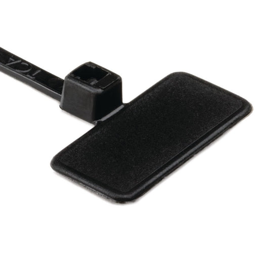 HellermannTyton - Kabelbinder Kennzeichnungsband IT18FL PA66 BK 100 110x2,5 schwarz − 100 Stück
