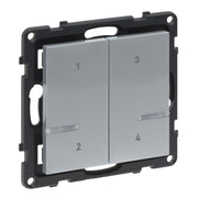Legrand - Funksender Szenentaster 4-fach Legrand 765735 Aluminium