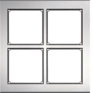 Elcom - Türstation für Türkommunikation Türstation edelstahl FMO-4/2EM 4Module schraubenlos