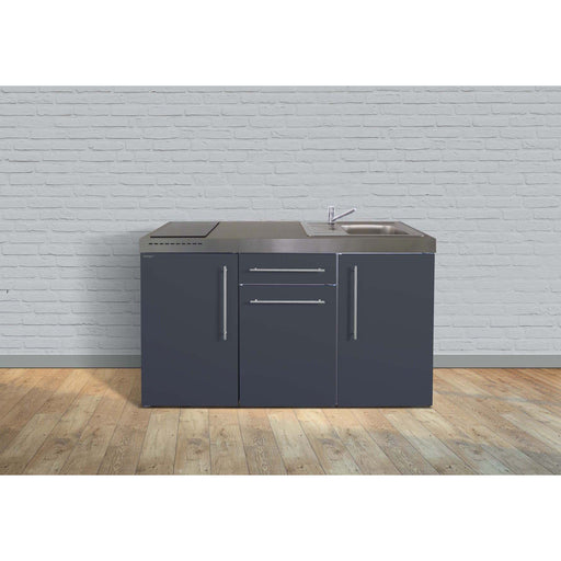 Stengel - Mini-Küche Miniküche Premiumline MPSG150KSIKFliBreS Schiefergrau