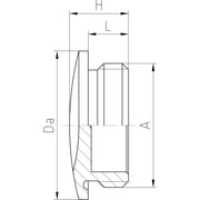 Jacob - Verschlussschraube MS-Verschlussschraube 10.62015 sechskant − 100 Stück