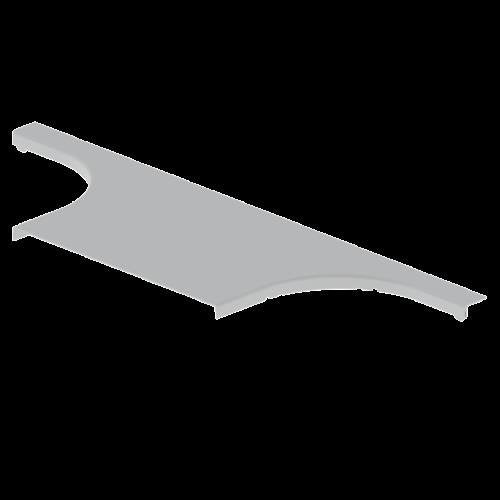 Unex - Deckel T-Stück für Kabeltragsystem T-Abzweiger 66429 lichtgrau, 400mm