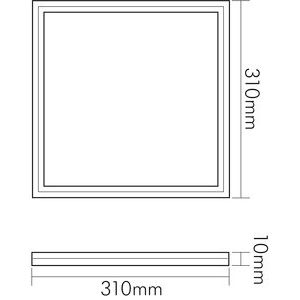 Nobile - Decken-/Wandleuchte LED-Panel Flat Q1 1560141243 ww dim 1-10V
