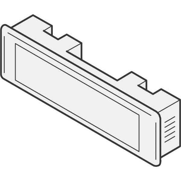 Renz Metallwaren - Klingeldrücker Kombitaster 97-9-85110 gr LIRA 75x22 grau