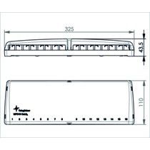 Telegärtner - Patchpanel Kupfer Mini-Verteiler leer 100021395 MPD16 apws TH35