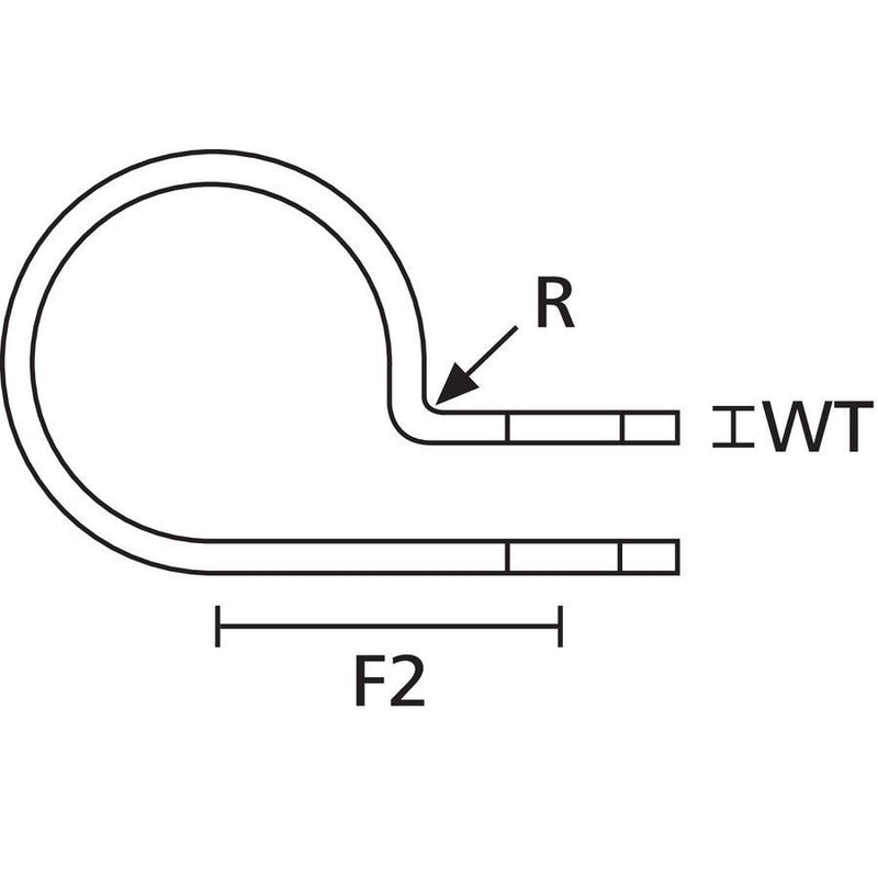 HellermannTyton - Befestigungsschelle für Kabel/Rohre Befestigungsschelle H5P-HS-BK-C1 schwarz − 100 Stück