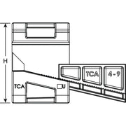 HellermannTyton - Befestigungssockel und -element für Kabelbinder Befestigungselement BeamCl. D #151-01188 m. foam-PA6GF30-BK  − 200 Stück