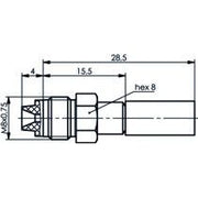 Telegärtner - Koax-Steckverbinder FME-Kabelbuchse 100025650 PP cr/cr − 5 Stück