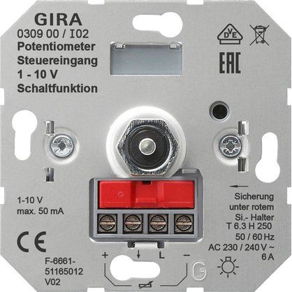 Gira - Steuergerät für Lichtregelsystem Potentiometer-Einsatz 030900