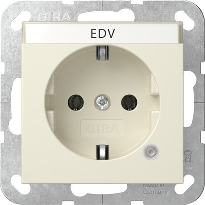 Gira - Steckdose Kontroll+BSF 445201 Cremeweiß