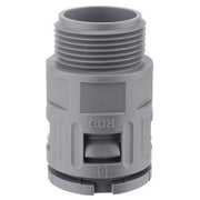 Flexa - Kunststoff-Wellschlauch-Verschraubung Schnellverschraubung AD18,5,M20x1,5RQG1-M grau − 50 Stück