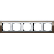 Gira - Abdeckrahmen 5fach 0215766 klar braun