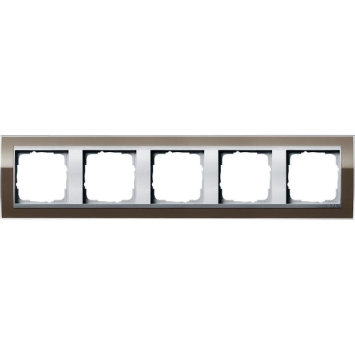 Gira - Abdeckrahmen 5fach 0215766 klar braun