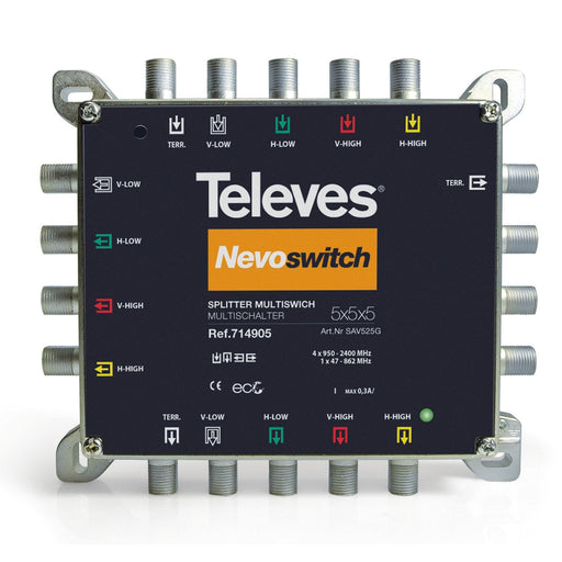 Televes - Abzweiger und Verteiler 5 x 2f. Guß SAV525G 4-6dB,5-2400 MHzNEVO