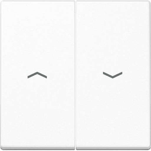 Jung - Abdeckung/Bedienelement für Installationsschalterprogramme Wippe Symbole aws A 595 P WW für Jal.Wippschalter