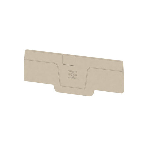 Weidmüller - Abschluss- und Zwischenplatte für Reihenklemme Abschlussplatte AEP 4C 2.5 beige