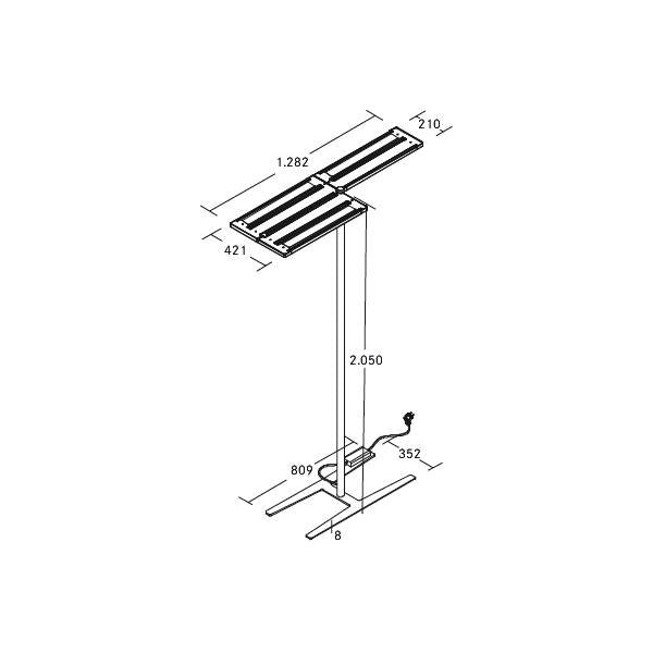 Brumberg Leuchten - Stehleuchte LED-Stehleuchte 77423174MS 4000K, dim