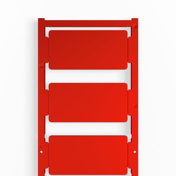Weidmüller - Kennzeichnungsmaterial Gerätemarkierer CC 30/60 K MC NE RT 30x60mm rot − 30 Stück