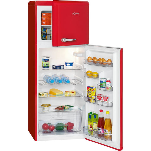 Bomann DA - Kühlschrank Retro-Doppeltür-Kühlgerät DTR 353.1 rt 55cm,208L