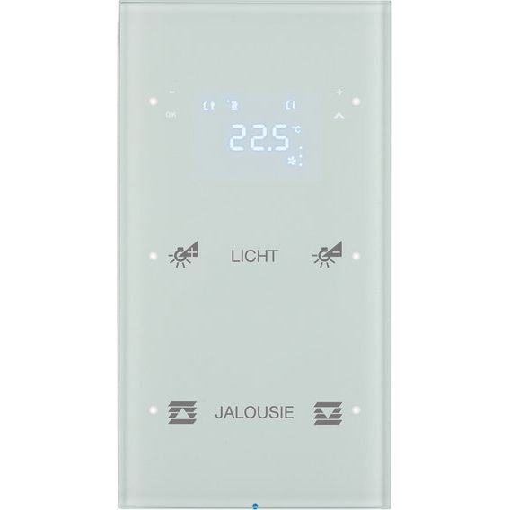 Berker - Bussystem-Tastsensor Touchsensor 2fach 75642150 Glas polarweiß